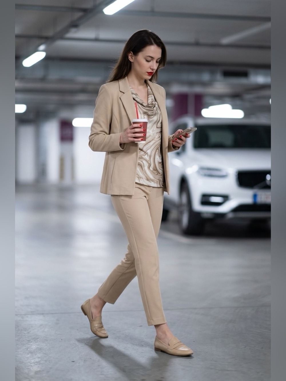 Beige Soft Jacket by M A G (12)